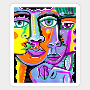 Art faces Sticker